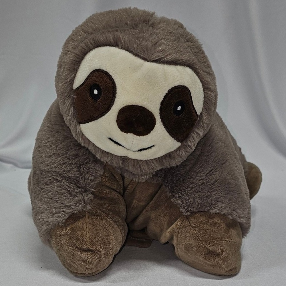 Argento SC Sloth Microwavable Heating Pad Plush Brown Fuzzy Stuffed AnimalPillow